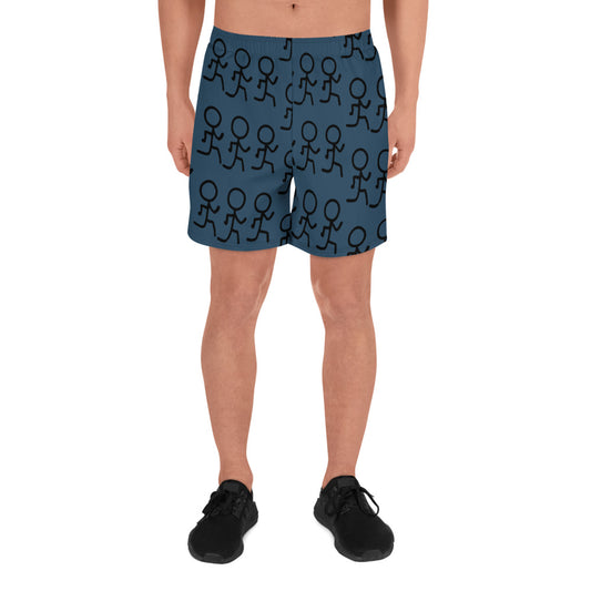 Stick Figure Runners - Men's Recycled Athletic Shorts